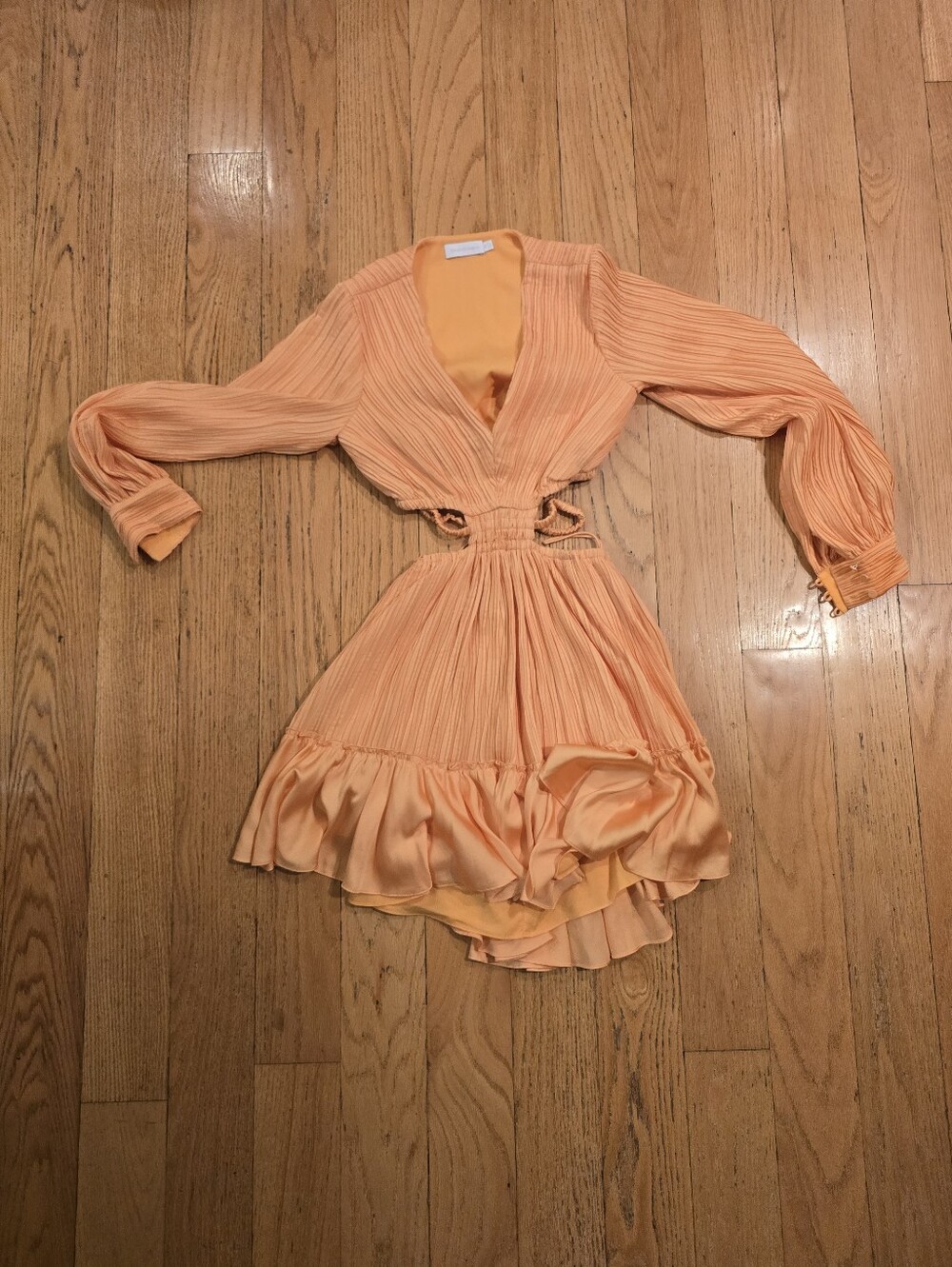 Jonathan Simkhai Londyn cutout mini dress XS Orange